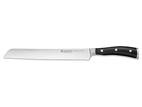 WÜSTHOF Classic Ikon Bread Knife, 23 cm, Black von WÜSTHOF