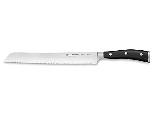 WÜSTHOF Classic Ikon Brotmesser 23 cm, Schwarz von WÜSTHOF