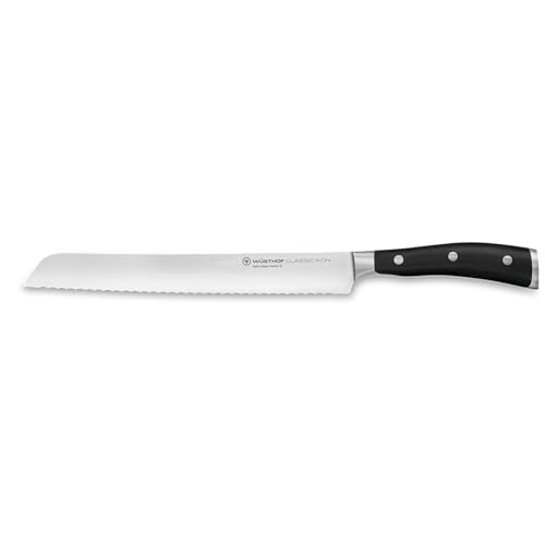 WÜSTHOF Classic Ikon Brotmesser 23 cm, Schwarz von WÜSTHOF