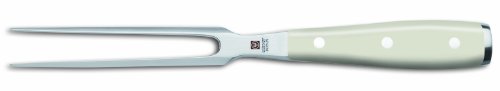 Wüsthof Fleischgabel 16 cm, Classic Ikon Crème (4414-0/16), hochwertige Tranchiergabel, Edelstahl, rostfrei, weißer Griff von WÜSTHOF