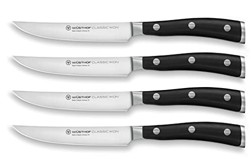 WÜSTHOF Classic Ikon Steakmessersatz mit 4 Messern von WÜSTHOF