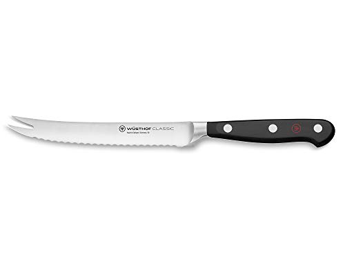 WÜSTHOF Classic Tomatenmesser 14 cm, Schwarz,silber von WÜSTHOF