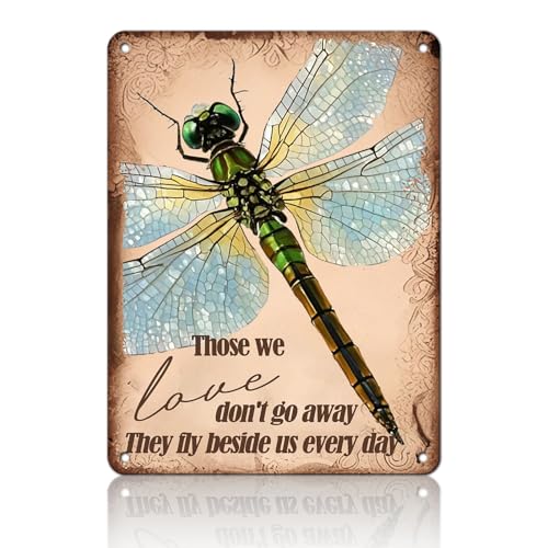 WUFDBVX Lustiges Metall-Blechschild mit Aufschrift "Those We Love Don't Go Away They Fly Beside Us Every Day", Vintage-Metallschild, Retro-Wanddekoration für Zuhause, Bar, Pub, Café, Garage WUFDBVX Lustiges Metall-Blechschild mit Aufschrift "Those We Love Don't Go Away They Fly Beside Us Every Day", Vintage-Metallschild, Retro-Wanddekoration für Zuhause, Bar, Pub, Café, Garage von WUFDBVX