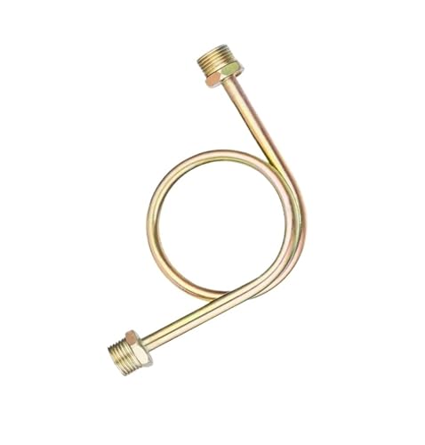 Manometer-Pufferrohr 304 Puffer-Verbindungsrohr-Kniestück Edelstahl-Kondensatorrohr M14*1,5/M20*1,5 Eisen (180 Grad) innen und außen M14*1,5 (4 Punkte)(90 Grad-G1/2*G1/2) von WUGMCNFBC