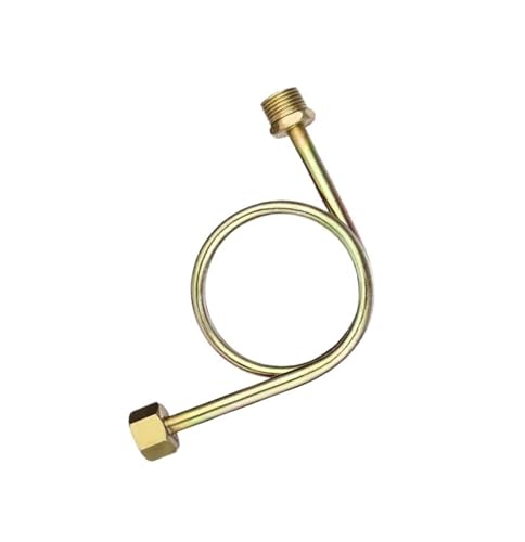 Manometer-Pufferrohr 304 Puffer-Verbindungsrohr-Kniestück Edelstahl-Kondensatorrohr M14*1,5/M20*1,5 Eisen (180 Grad) innen und außen M14*1,5 (4 Punkte)(90 Grad-M14*1,5) von WUGMCNFBC