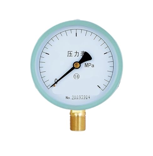 Y-100 Gewöhnliches Druckmessgerät, Zifferblattdurchmesser 100 mm, Zeiger, Wasserdruckmessgerät, Öldruckmessgerät, Luftdruckmessgerät, Vakuummessgerät, 0–1,6 MPa (0–0,25 MPa) von WUGMCNFBC
