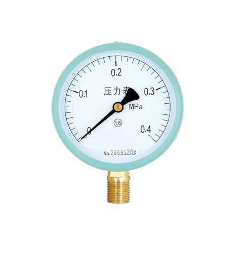Y-100 Manometer Radialvakuum Unterdruckmessgerät Hydrauliköl Leitungswassererkennung Wasserdruckmessgerät Öldruckmessgerät Luftdruckmessgerät 0-1,6 MPa (0-0,4 MPa) von WUGMCNFBC