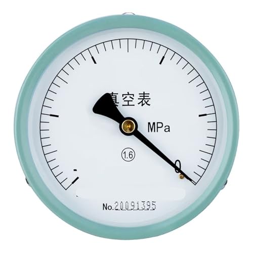 Y-100Z Axialdruckmessgerät, hochpräzises Vakuummessgerät, Hydraulikmessgerät, Wasserdruckmessgerät, Luftdruckmessgerät, Zifferblattdurchmesser 100 mm, -0,1 + 0 MPa (0–2,5 MPa) von WUGMCNFBC