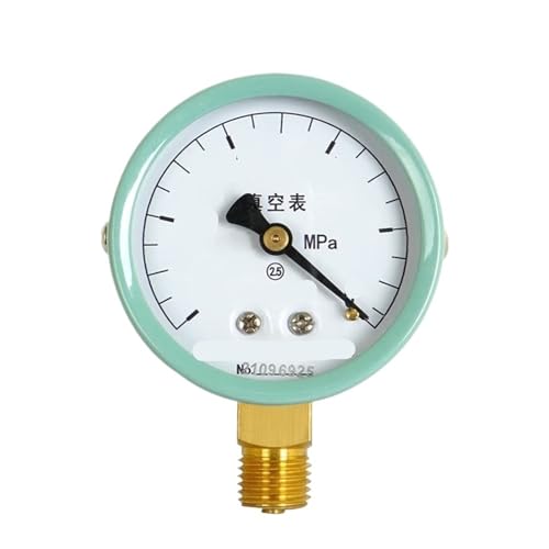 Y-60 Gewöhnliches Druckmessgerät, 60 mm, radial, 2,5-Zoll-Zeiger, Vakuummessgerät, Wasserdruckmessgerät, Öldruckmessgerät, Luftdruckmessgerät, 0–0,25 (-0,1 + 0 MPa) von WUGMCNFBC