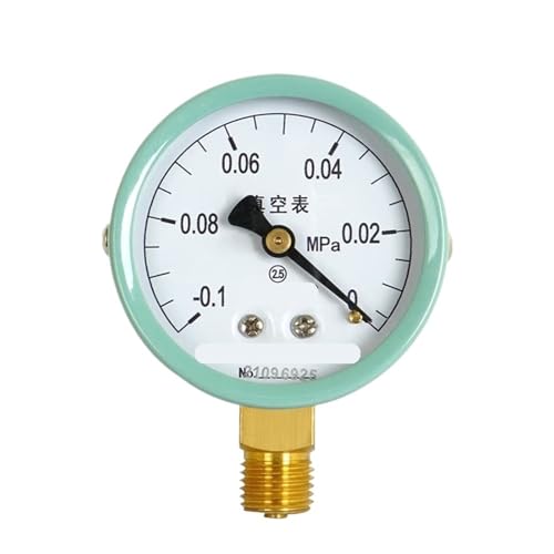 Y-60 Gewöhnliches Druckmessgerät, 60 mm, radial, 2,5-Zoll-Zeiger, Vakuummessgerät, Wasserdruckmessgerät, Öldruckmessgerät, Luftdruckmessgerät, 0–16 MPa (-0,1 + 0 MPa) von WUGMCNFBC