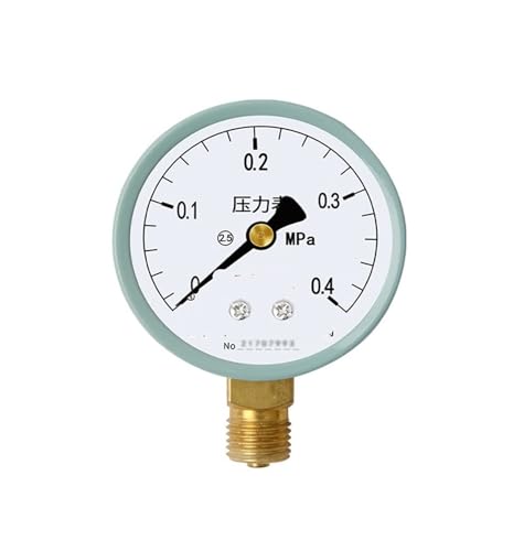 Y-60 Manometer Radial-Fußbodenheizung Wasserverteiler Vakuummeter Unterdruckmeter Wasserdruckmeter Öldruckmeter Luftdruckmeter Hydraulikmeter 0-1 MPa (0-0,4 MPa) von WUGMCNFBC