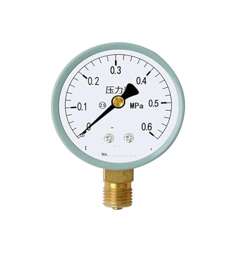 Y-60 Manometer Radial-Fußbodenheizung Wasserverteiler Vakuummeter Unterdruckmeter Wasserdruckmeter Öldruckmeter Luftdruckmeter Hydraulikmeter 0-1MPa (0-0,6MPa) von WUGMCNFBC
