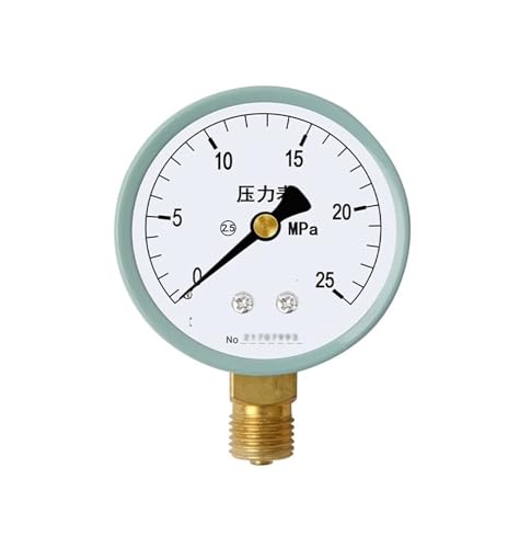 Y-60 Manometer Radial-Fußbodenheizung Wasserverteiler Vakuummeter Unterdruckmeter Wasserdruckmeter Öldruckmeter Luftdruckmeter Hydraulikmeter 0-1MPa (0-25MPa) von WUGMCNFBC