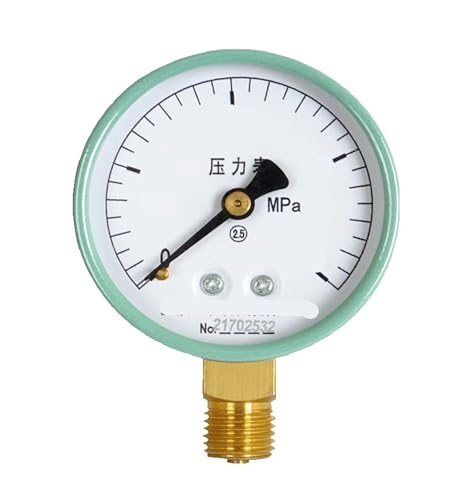 Y-60 Wasserdruckmesser, Öldruckmesser, Luftdruckmesser, Wassertankdruckmesser zur Messung von Leitungswasser 0-1,6/2,5/4/6 MPa -0,1+0 MPa (0-0,25 MPa) von WUGMCNFBC