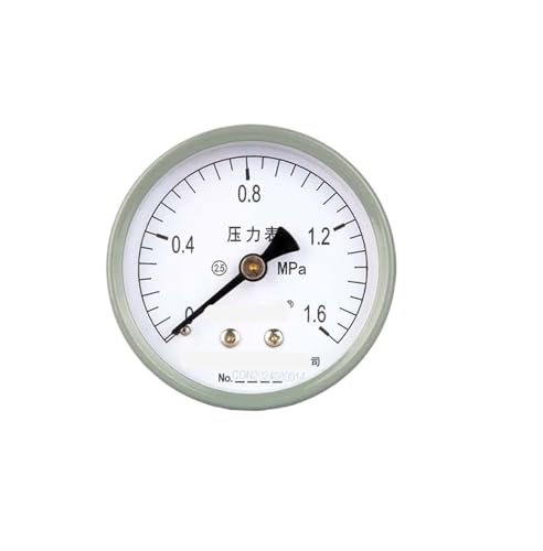 Y-60Z axial ohne Randzeiger Gewöhnliches Manometer Wasserdruck Öldruck Luftdruckmessgerät Vakuummeter/Unterdruck (0-1,6 MPa) von WUGMCNFBC