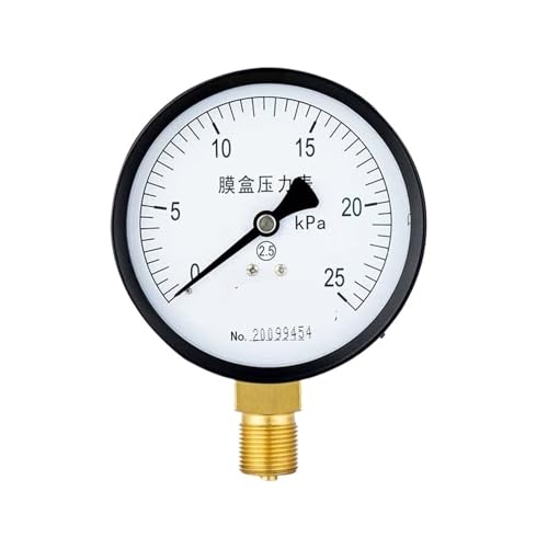 YE-100 Membrandruckmessgerät, Mikrodruckmessgerät, Niederdruckmessgerät, 0–25 kPa (0–25 kPa) von WUGMCNFBC