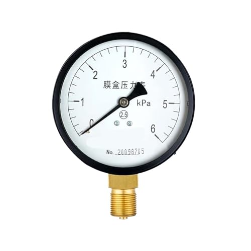 YE-100 Membrandruckmessgerät Mikrodruckmessgerät Niederdruckmessgerät 0-25 kPa (0-6 kPa) von WUGMCNFBC