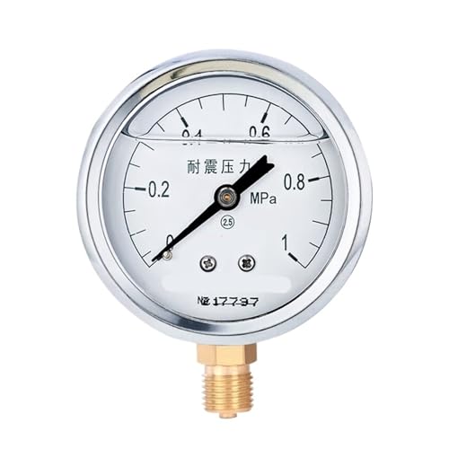 YTN-60 Radiales seismisches Druckmessgerät, ölgefülltes Druckmessgerät, 2,5-stufiges Luftdruckmessgerät, Hydrauliköldruckmessgerät, Wasserdruckmessgerät, 0–1,6 MPa (0–1 MPa) von WUGMCNFBC