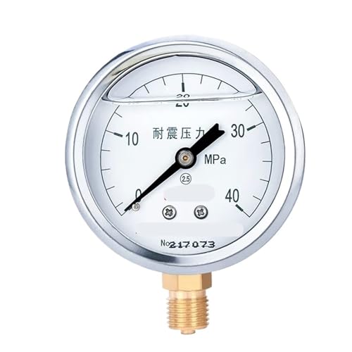 YTN-60 Radiales seismisches Druckmessgerät, ölgefülltes Druckmessgerät, 2,5-stufiges Luftdruckmessgerät, Hydrauliköldruckmessgerät, Wasserdruckmessgerät, 0–25 MPa (0–40 MPa) von WUGMCNFBC