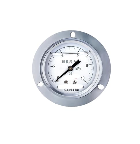 YTN-60ZT Seismisches Druckmessgerät aus Edelstahl, ölgefüllt, axial, hydraulische Oberflächenplatte, Installation, Wasserdruck, Öldruckmessgerät, 0–1,6 MPa (0–10 MPa) von WUGMCNFBC