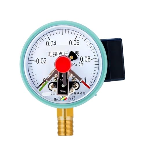 YXC-100 Magnetunterstütztes elektrisches Kontaktdruckmessgerät Präzisions-Wasserdruckmessgerät 220 V 380 V Kontaktleistung 30 VA 0–1 MPa 1 1 (0–0,1 MPa) von WUGMCNFBC