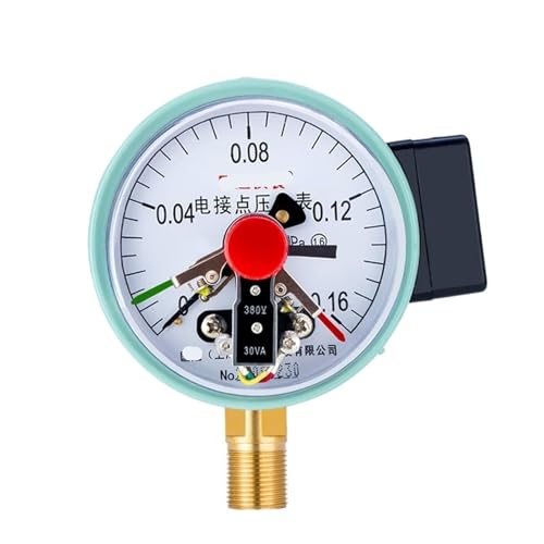 YXC-100 Magnetunterstütztes elektrisches Kontaktdruckmessgerät Präzisions-Wasserdruckmessgerät 220 V 380 V Kontaktleistung 30 VA 0–1 MPa 1 1 (0–0,16 MPa) von WUGMCNFBC