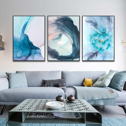 Kunstdrucke-Moderne Abstrakte Wandkunst Poster Bilder Drucke Nordische Einfache Ästhetische Leinwand Innengemälde Drucke Wohnzimmer Büro Wohnkultur-40*60cm*3/16*24Zoll*3 Stück (ohne Rahmen) von WUHBCZ