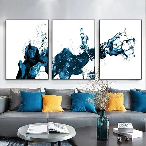 Leinwanddrucke,3 Stück-Abstraktes Spritzwasser Stilles Leinwand Poster Bild Nordischer Minimalistischer Wand Kunstdruck Malerei Moderne Wohnzimmer Schlafzimmer Dekoration-60*70cm/(24*27 Zoll)Ungerahmt Leinwanddrucke,3 Stück-Abstraktes Spritzwasser Stilles Leinwand Poster Bild Nordischer Minimalistischer Wand Kunstdruck Malerei Moderne Wohnzimmer Schlafzimmer Dekoration-60*70cm/(24*27 Zoll)Ungerahmt von WUHBCZ