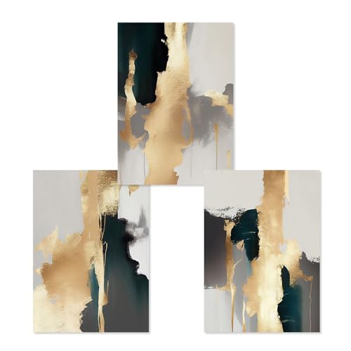 WUHBCZ Kunstbilder-Moderne Abstrakte Goldene Strukturierte Wandkunst Poster Leinwand Malerei Drucke Bilder Drucke Bilder für Büro Wohnzimmer Wohnkultur-40 * 50cm*3/16 * 20Zoll*3 Stück (ohne Rahmen) WUHBCZ Kunstbilder-Moderne Abstrakte Goldene Strukturierte Wandkunst Poster Leinwand Malerei Drucke Bilder Drucke Bilder für Büro Wohnzimmer Wohnkultur-40 * 50cm*3/16 * 20Zoll*3 Stück (ohne Rahmen) von WUHBCZ