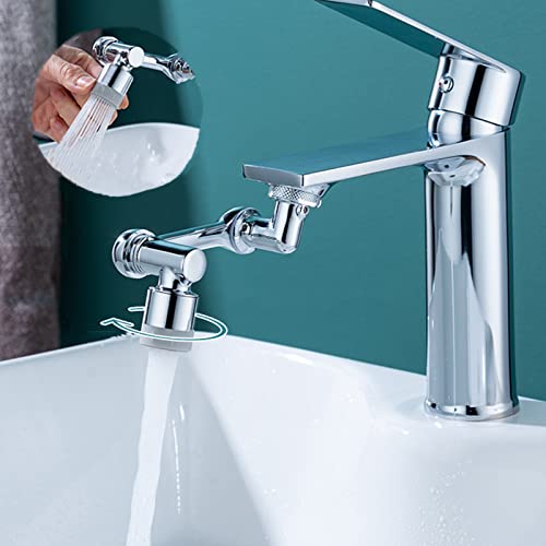 WUHNGD Universal Splash Filter Wasserhahn 1080 Rotating Faucet Extender Aerator Non-Splashing 1080 Degree Swivel Sink Spray Aerator, 2 Water Outlet Mode, Silber WUHNGD Universal Splash Filter Wasserhahn 1080 Rotating Faucet Extender Aerator Non-Splashing 1080 Degree Swivel Sink Spray Aerator, 2 Water Outlet Mode, Silber von WUHNGD