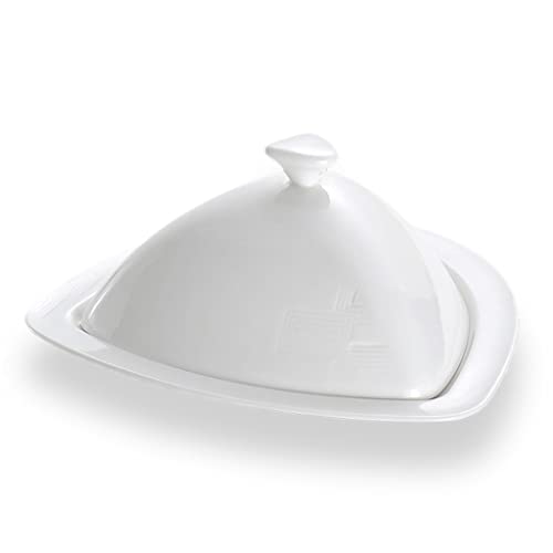 Butterdose mit Deckel Nordic Creative Keramikplatte Reinweiß Butterteller Deko Snackteller Geschirr Butterbehälter mit Deckel Kleines Tablett Set Butterbehälter Butterdose mit Deckel Nordic Creative Keramikplatte Reinweiß Butterteller Deko Snackteller Geschirr Butterbehälter mit Deckel Kleines Tablett Set Butterbehälter von WUHUQN