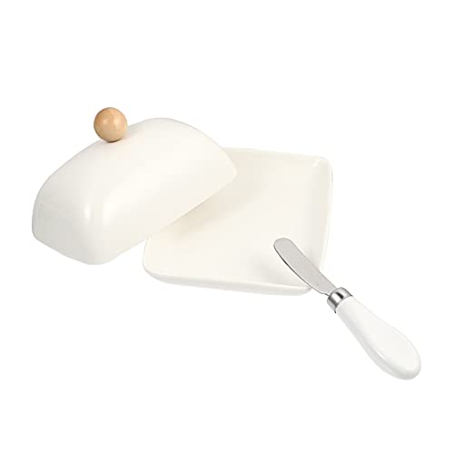 WUHUQN Nette Butter Gericht Keramik Butter Platte Butter Untertasse Mit Deckel Keramik Butter Box Butterbehälter Mit Cutter 1PC Butter Container WUHUQN Nette Butter Gericht Keramik Butter Platte Butter Untertasse Mit Deckel Keramik Butter Box Butterbehälter Mit Cutter 1PC Butter Container von WUHUQN