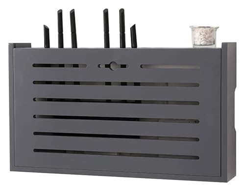 WUHUQN Router Aufbewahrungsbox Router Zäune Router Aufbewahrungsbox Power Strip und Kabelmanagement Aufbewahrungsbox Wand Hängen Router Dekorative Box Büro & Home Desktop Organisierte Regale von WUHUQN