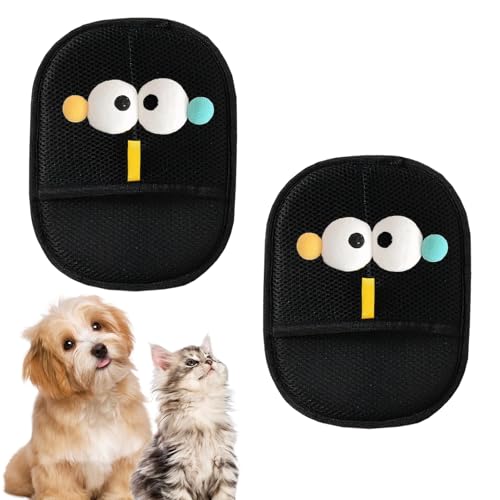 Fell Magnet Handschuh Tierhaarentferner Handschuh Katzenhaare Katzenhaarentferner Handschuh Hundehaare Entfernen Pet Hair Remover Glove Haarentfernungshandschuh Handschuh Tierhaarentfernung,2 Stück von WUIOWPPIC