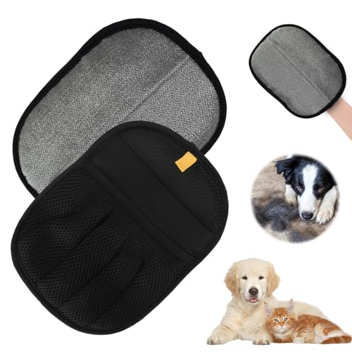 WUIOWPPIC 2 Stück Statische Tierhaarentfernungshandschuhe, Tierhaarentferner Handschuh für Hunde und Katzen, Wiederverwendbar, pet Hair Remover Glove für Autositz, Couch, Möbel, Teppich WUIOWPPIC 2 Stück Statische Tierhaarentfernungshandschuhe, Tierhaarentferner Handschuh für Hunde und Katzen, Wiederverwendbar, pet Hair Remover Glove für Autositz, Couch, Möbel, Teppich von WUIOWPPIC