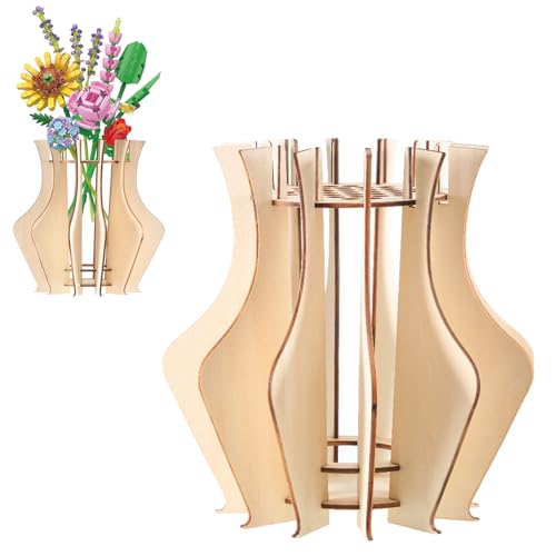 Vase für Lego Blumen,Lego Vase für Lego Blumenstrauß,Holzpuzzle Blumenvase für Lego Blumenstrauß Baukasten,Kann Zur Aufbewahrung Lego Rosen,Kirschblüten - Geschenk Für Lego Blumenliebhaber Vase für Lego Blumen,Lego Vase für Lego Blumenstrauß,Holzpuzzle Blumenvase für Lego Blumenstrauß Baukasten,Kann Zur Aufbewahrung Lego Rosen,Kirschblüten - Geschenk Für Lego Blumenliebhaber von WUISOLQP