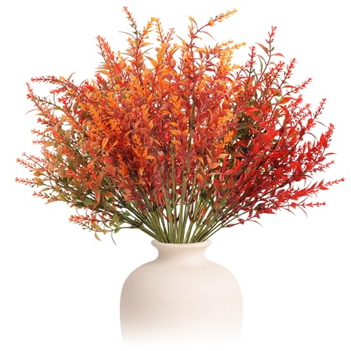 WUISOLQP 8 Bündel Kunstblumen Herbst, Herbstblumen Künstlich Herbst Blumen Künstlich Herbststrauß Künstlich Herbstzweige Künstlich, Herbststrauß Deko für Thanksgiving, Weihnachten Hochzeit Garten von WUISOLQP