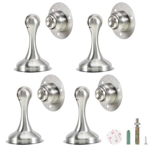 WUISOLQP Türstopper Magnetisch Türstopper aus Edelstahl 4 Stück Selbstklebend Door Stoppers mit 3M-Klebebändern | Bohren Sie mit Schrauben Starker Magnet hält Türen offen für Home WUISOLQP Türstopper Magnetisch Türstopper aus Edelstahl 4 Stück Selbstklebend Door Stoppers mit 3M-Klebebändern | Bohren Sie mit Schrauben Starker Magnet hält Türen offen für Home von WUISOLQP