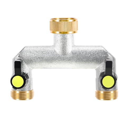 Wasserverteiler 2fach, 2 Wege Verteiler Wasser 3/4 Zoll, Wasseranschluss Verteiler, Wasserhahn Verteiler Gartenschlauch Verteiler, Wasserverteiler 2 Wege Schlauchverteiler für Geräte, Gartenschläuche Wasserverteiler 2fach, 2 Wege Verteiler Wasser 3/4 Zoll, Wasseranschluss Verteiler, Wasserhahn Verteiler Gartenschlauch Verteiler, Wasserverteiler 2 Wege Schlauchverteiler für Geräte, Gartenschläuche von WUISOLQP