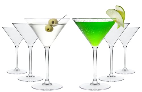 WUITOKI Martinigläser aus Plastik, 6 Stück, 25cl, wiederverwendbar, spülmaschinenfest, unzerbrechlich, BPA-frei, Verwendung: Events, Partys, Picknick, Camping WUITOKI Martinigläser aus Plastik, 6 Stück, 25cl, wiederverwendbar, spülmaschinenfest, unzerbrechlich, BPA-frei, Verwendung: Events, Partys, Picknick, Camping von WUITOKI