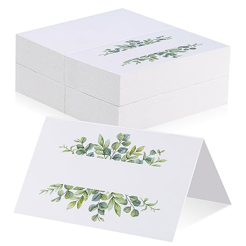 WUJIAQIU 106 Stk Tischkarten Hochzeit, Platzkarten Blanko, Namenskarten zum Beschriften mit Eukalyptusblätter für Hochzeiten, Geburtstag, Taufe, Festival, Abendessen, Bankett, Partys WUJIAQIU 106 Stk Tischkarten Hochzeit, Platzkarten Blanko, Namenskarten zum Beschriften mit Eukalyptusblätter für Hochzeiten, Geburtstag, Taufe, Festival, Abendessen, Bankett, Partys von WUJIAQIU