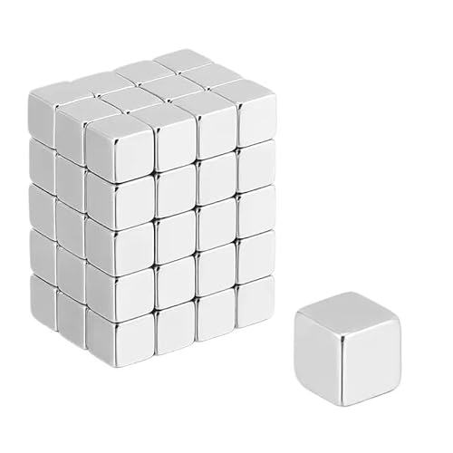 5 x 5 x 5 mm Seltenerd-Kühlschrankmagnete, kleine Magnete, große Zugkraft, perfekt für Whiteboard, Wissenschaft, Handwerk, Büro, Schließfach, DIY-Magnete (5 x 5 x 5 mm, 512 Stück) von WUJIHE