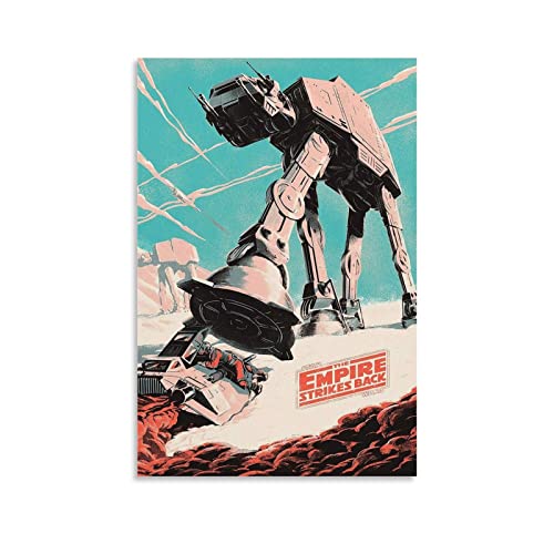 Star Wars Empire Strikes Back Fan Art News Poster Schlafzimmer Malerei Leinwand Kunst Poster und Wandkunst Bild Druck Moderne Familie Schlafzimmer Dekor Poster 60x90cm von WUKANG