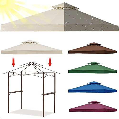 WULIDE Ersatzdach Pavillon 3x3 Wasserdicht Stabil Winterfest Sturmfest mit Kaminabzug Oxford-Stoff für Outsunny Metallpavillon Holzpavillon WULIDE Ersatzdach Pavillon 3x3 Wasserdicht Stabil Winterfest Sturmfest mit Kaminabzug Oxford-Stoff für Outsunny Metallpavillon Holzpavillon von WULIDE