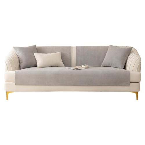 WULTNICEW Sofa Überzug l Form ecksofa Sofabezug 2/3/4 Sitzer Sofaschoner rutschfest Sofa/Couch Überwurfdecke Sofaschutz Katze/Hunde (Grau, 70X70cm) von WULTNICEW