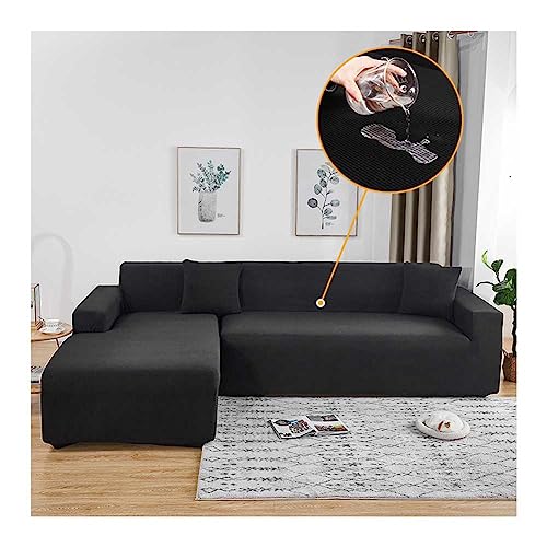 WULTNICEW Sofabezug Wasserabweisend 1/2/3/4 Sitzer Eck Stretch Sofa/Couch Überzug Universal Couchbezug（L Form Ecksofa Erfordert Zwei, Achten Sie Auf die Größentabelle） von WULTNICEW