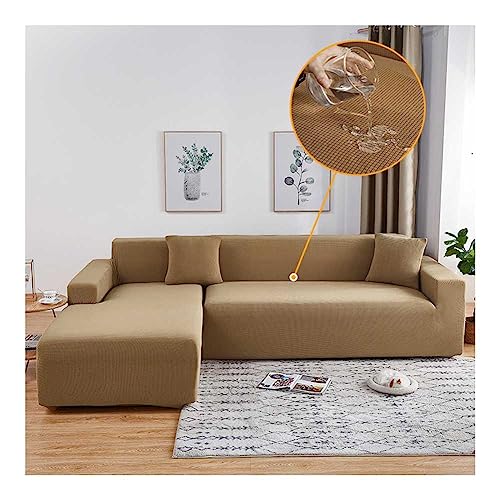 WULTNICEW Sofabezug Wasserabweisend 1/2/3/4 Sitzer Eck Stretch Sofa/Couch Überzug Universal Couchbezug（L Form Ecksofa Erfordert Zwei, Achten Sie Auf die Größentabelle） von WULTNICEW