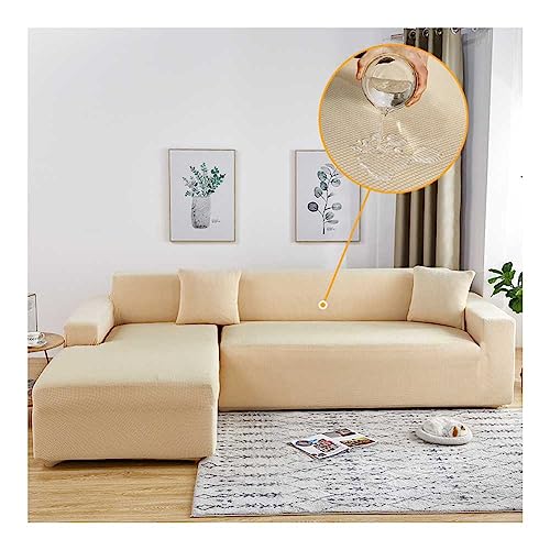 WULTNICEW Sofabezug Wasserabweisend 1/2/3/4 Sitzer Eck Stretch Sofa/Couch Überzug Universal Couchbezug（L Form Ecksofa Erfordert Zwei, Achten Sie Auf die Größentabelle） von WULTNICEW