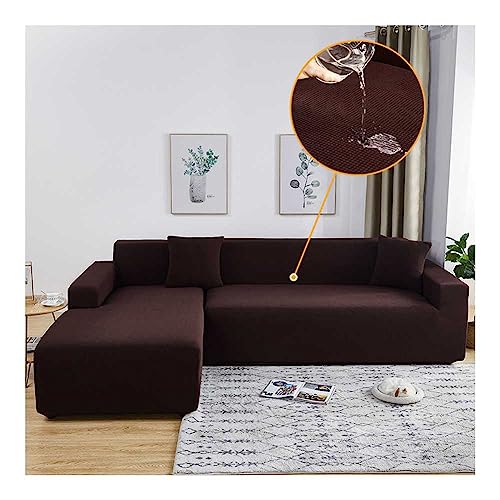 WULTNICEW Sofabezug Wasserabweisend 1/2/3/4 Sitzer Eck Stretch Sofa/Couch Überzug Universal Couchbezug（L Form Ecksofa Erfordert Zwei, Achten Sie Auf die Größentabelle） von WULTNICEW