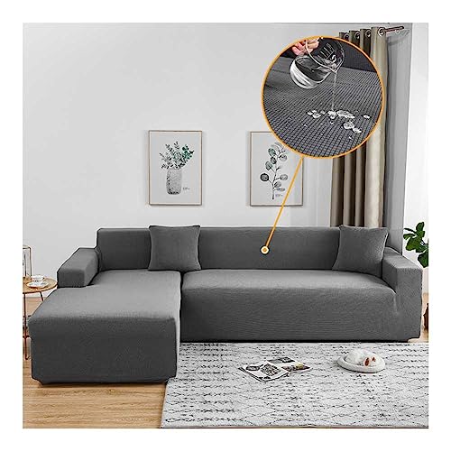 WULTNICEW Sofabezug Wasserabweisend 1/2/3/4 Sitzer Eck Stretch Sofa/Couch Überzug Universal Couchbezug（L Form Ecksofa Erfordert Zwei, Achten Sie Auf die Größentabelle） von WULTNICEW